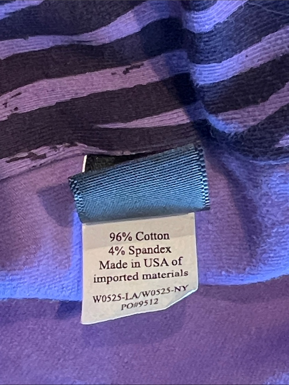 Betabrand wrap skort romper Medium purple stripes - Picture 4 of 9